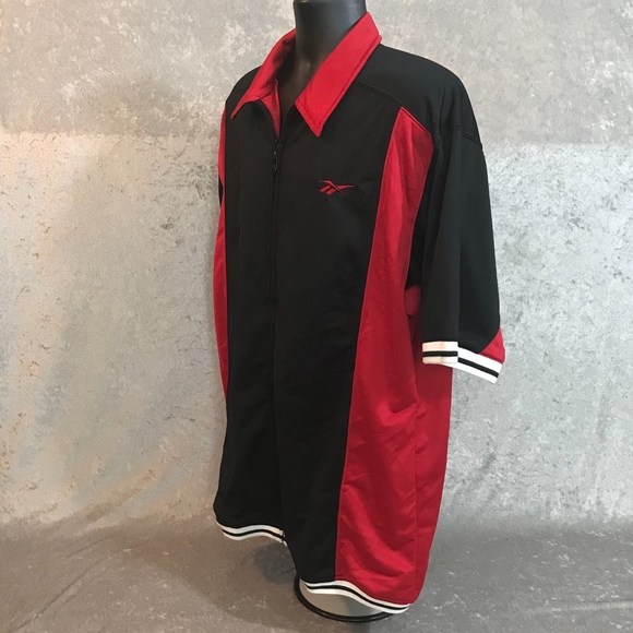 REEBOK VINTAGE ZIP UP SHORT SLEEVE TRACK JACKET - Picture 5 of 8